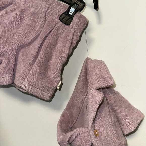 Boys Girls easy-peasy Set Size 12M Purple NWOT NEW Organic cotton Terry Cloth - Picture 2 of 11